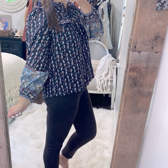 Joie blue floral top; size small - Picture 2 of 4